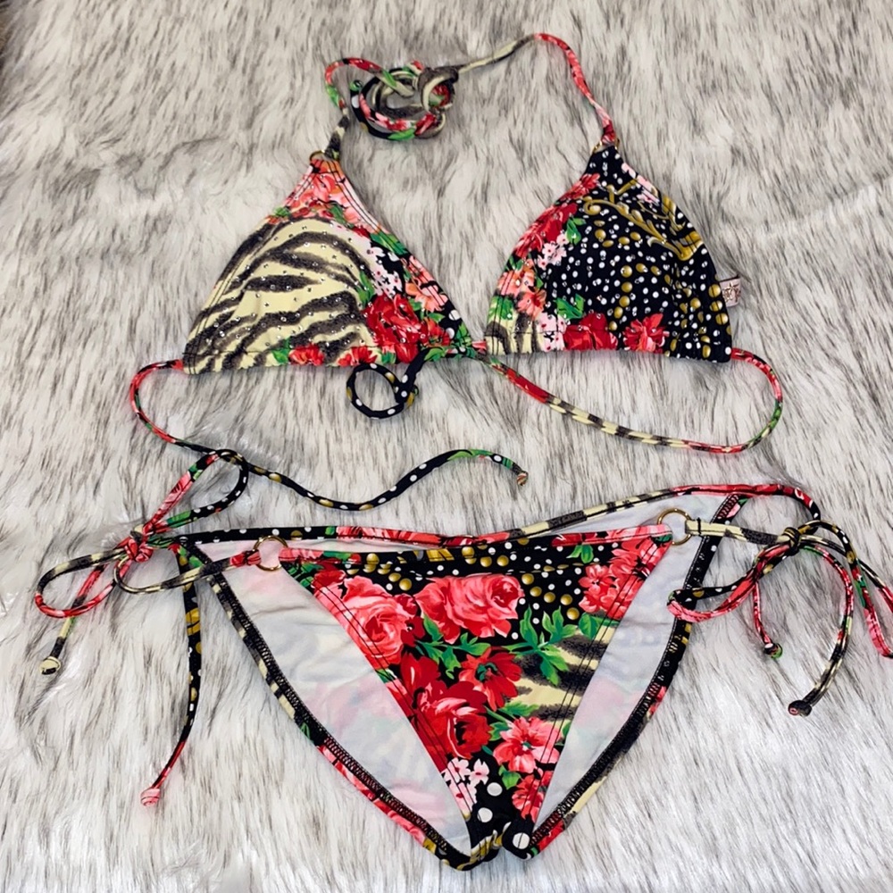 👙3 Piece Set Luli Fama Bikini & Swimsuit Cover👙